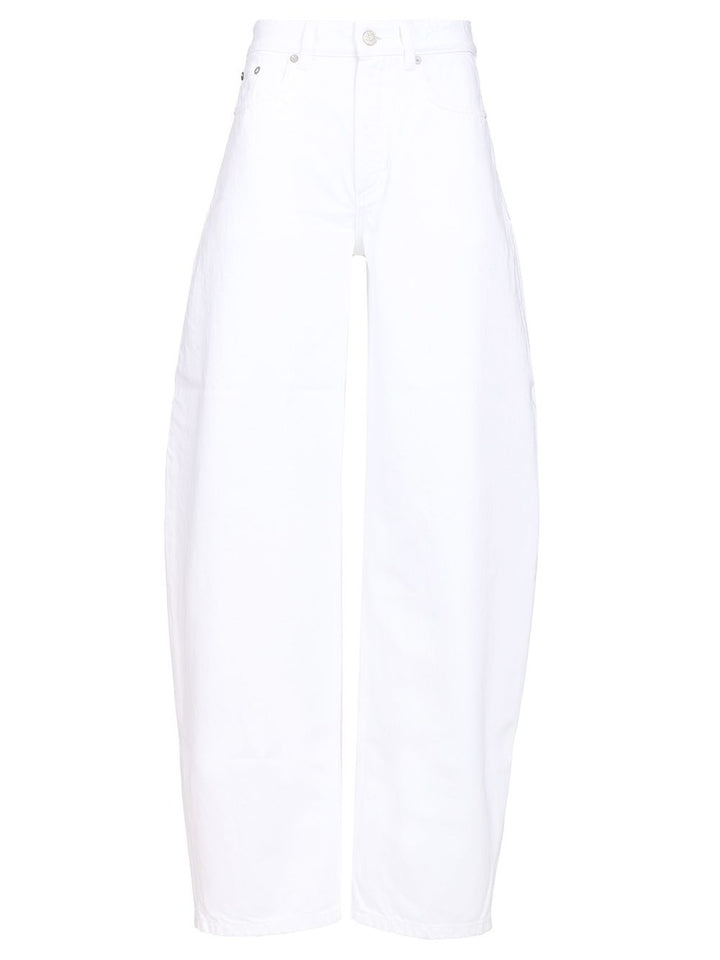 AlaÏA Rounded Trousers Jeans - White | a0e3dd105ecd2bc98ae95fd2dcbe56965f0cde93