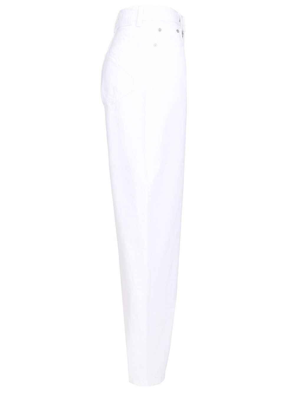 AlaÏA Rounded Trousers Jeans - White | f07cd2720a8dd346cb22b2d86348ec1bad12c2b5
