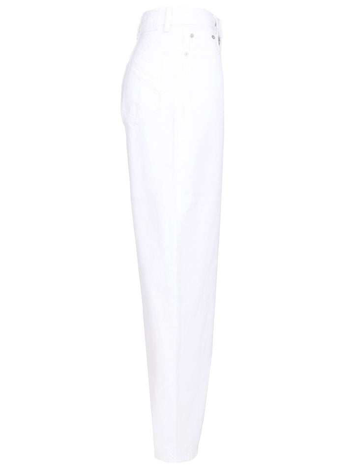 AlaÏA Rounded Trousers Jeans - White | f07cd2720a8dd346cb22b2d86348ec1bad12c2b5