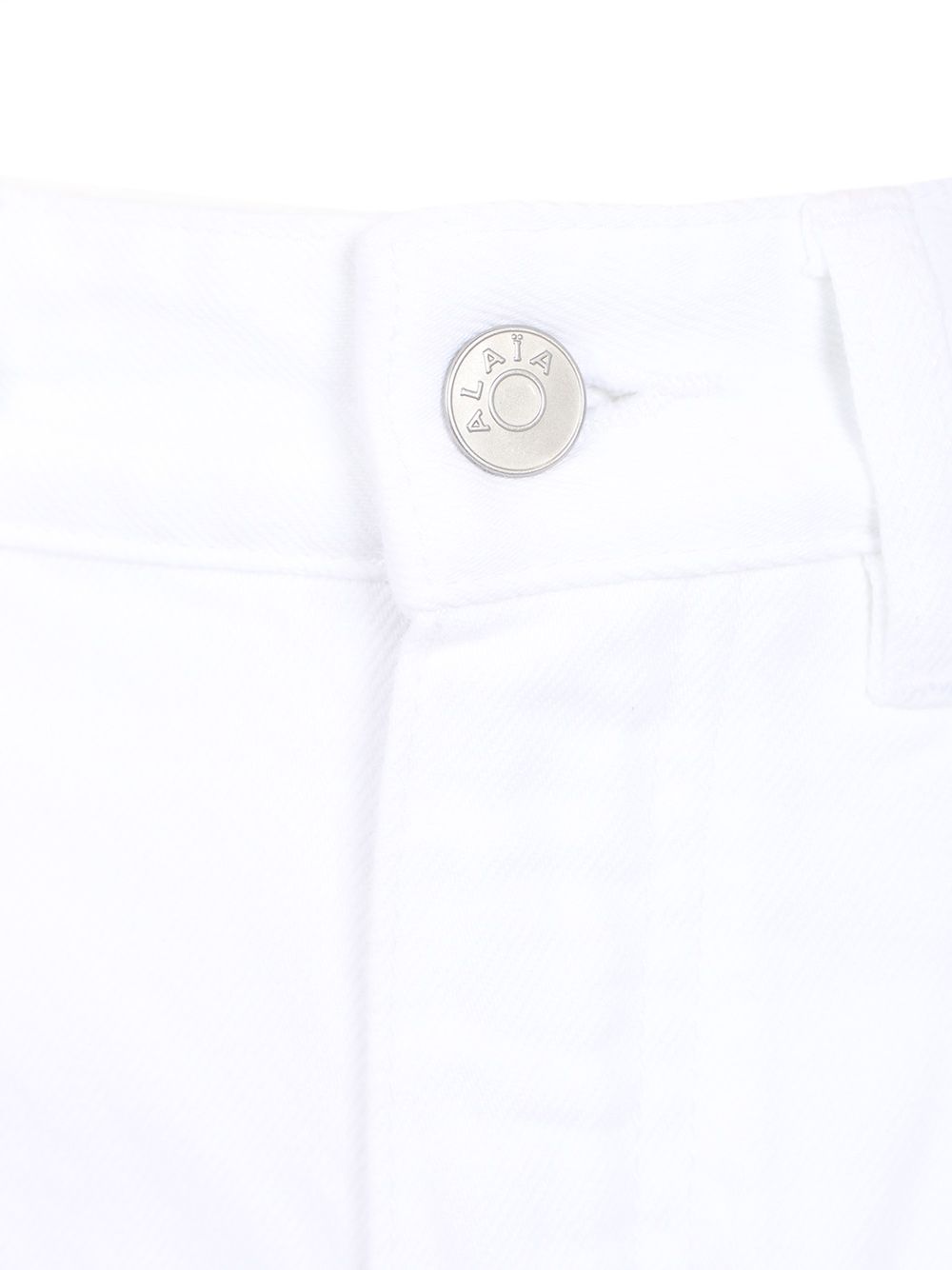 AlaÏA Rounded Trousers Jeans - White | 50c9e7936373c6b16b40b078e4b764b583c8c322