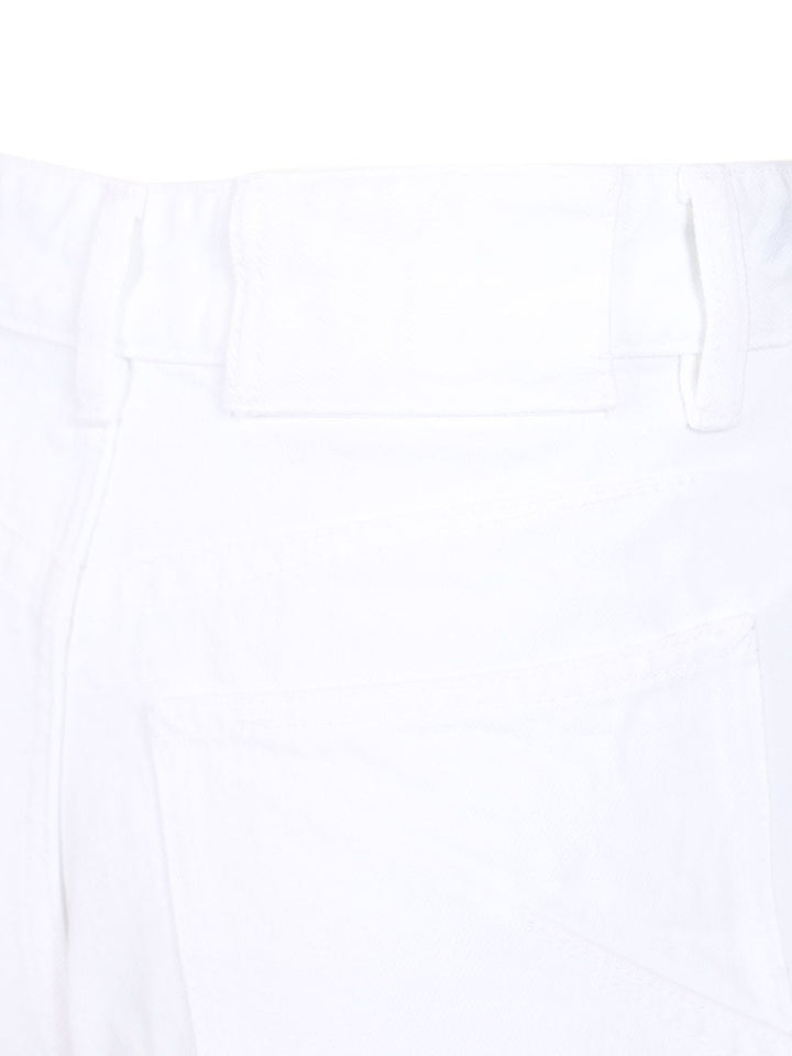 AlaÏA Rounded Trousers Jeans - White | 526ed4a18813c57b3d21a17a9817aef9dd19e552