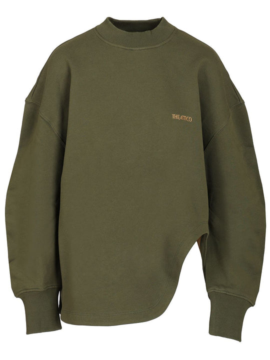 Sweatshirt With Embroidered Logo Sweatshirts Green