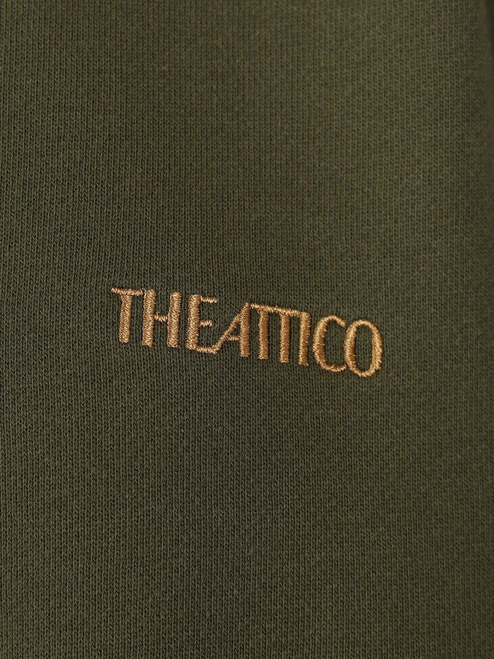 The Attico Sweatshirt With Embroidered Logo Sweatshirts - Green | 909f1e6c07cb4a311ce6bbe34a40bc30e72b13d5