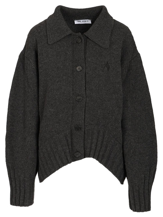 Cardigan Wool Cahemire Knitwear Grey