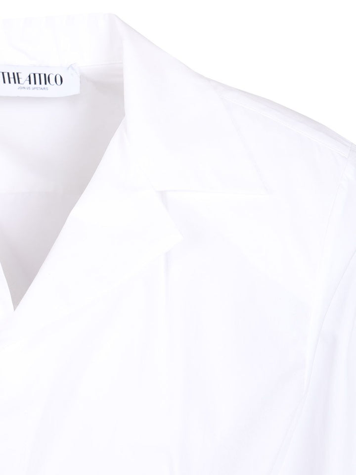The Attico Shirt Cotton Popeline Shirts - White | 0ed2ec7d242b5b033313f322669a0496fcf9d7af