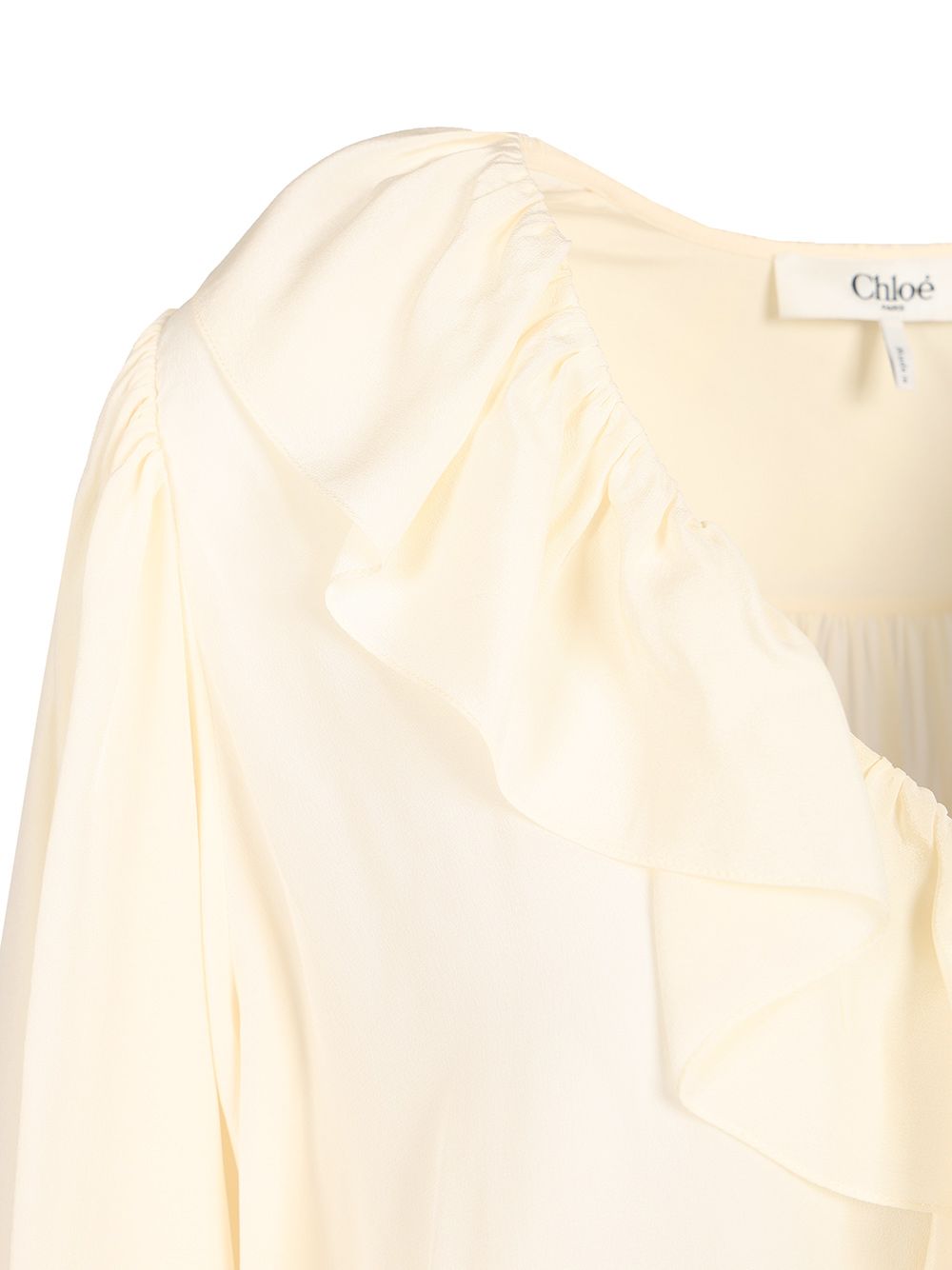 Chloe' Long-Sleeved Shirt Tops - White | c89b07d93dbb150e16366fe905ad8c17884e57b6