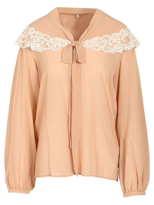 Shirt With Laces Knitwear Rose