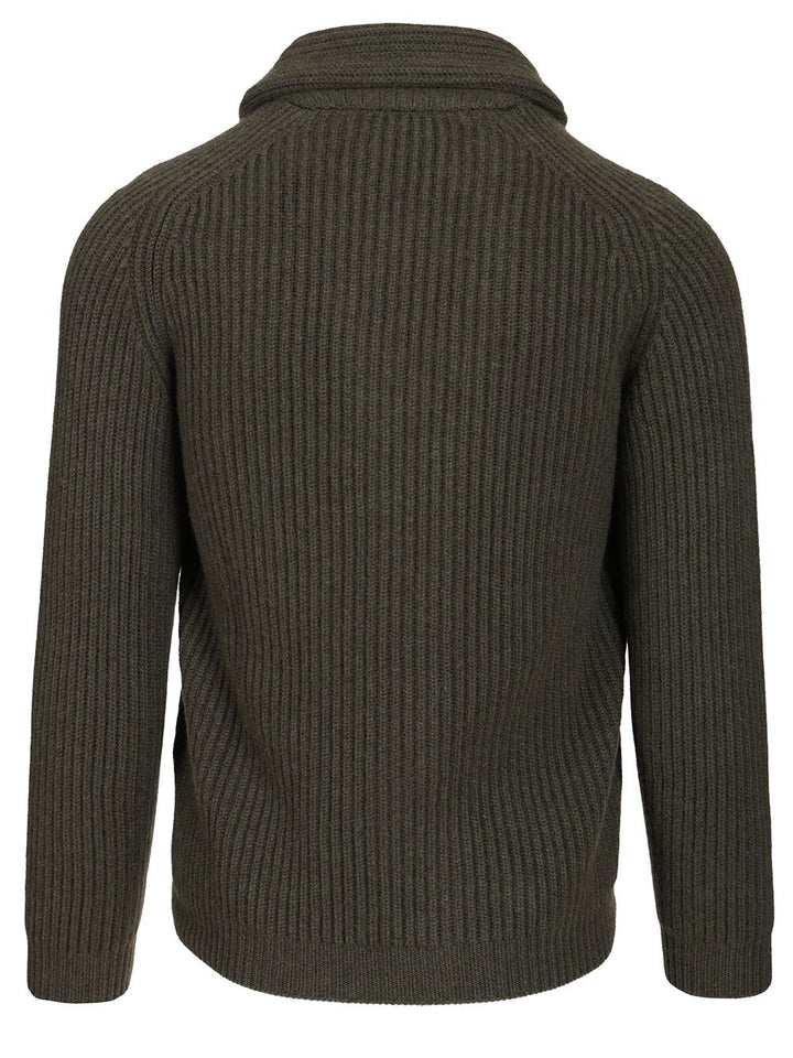 Fedeli Cardigan Scialle 100 Cachemire Knitwear - Green | a259c91f721e3e8c415fd34cbe3e9aed32c43177