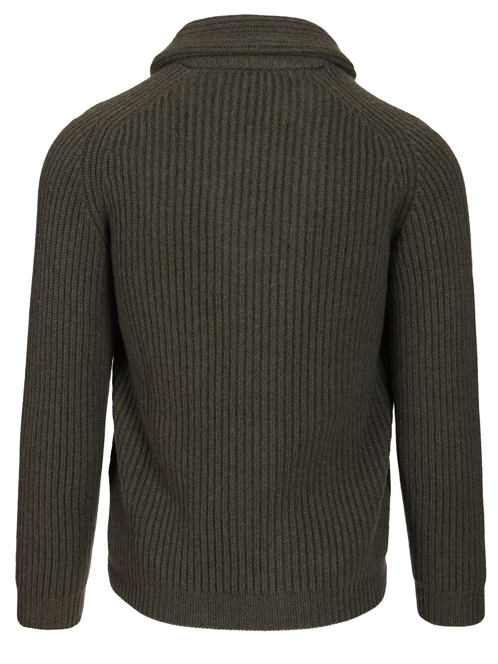Fedeli Cashmere Shawl Cardigan Knitwear - Green | a259c91f721e3e8c415fd34cbe3e9aed32c43177