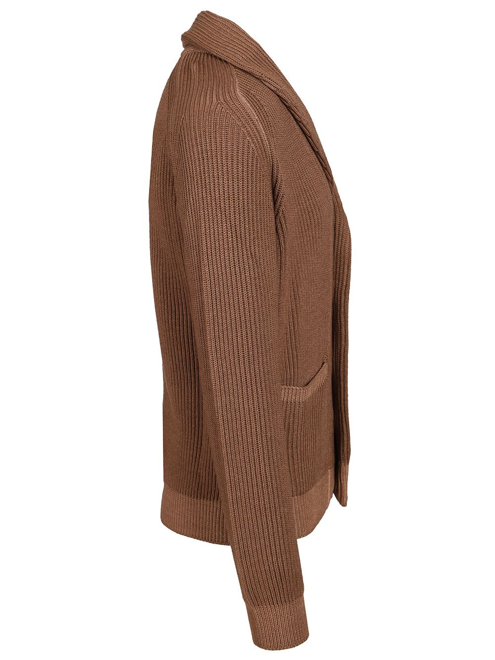 Fedeli Shawl Cardigan Knitwear - Brown | f1cb7d4996c3e931fa3585ce977a1258326f4839