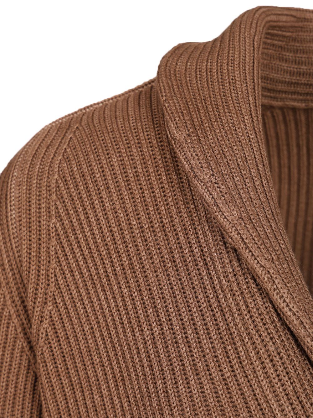Fedeli Shawl Cardigan Knitwear - Brown | 8da6c56f4d45f7aa40796e9d8e9102adf274b6ab
