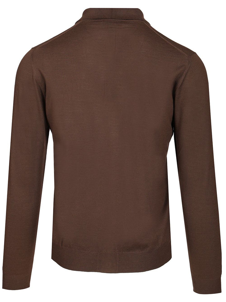 Fedeli Knitted Shirt Knitwear - Brown | f2c936e758e749d9b62bc9552f5ec3ba59cc9669