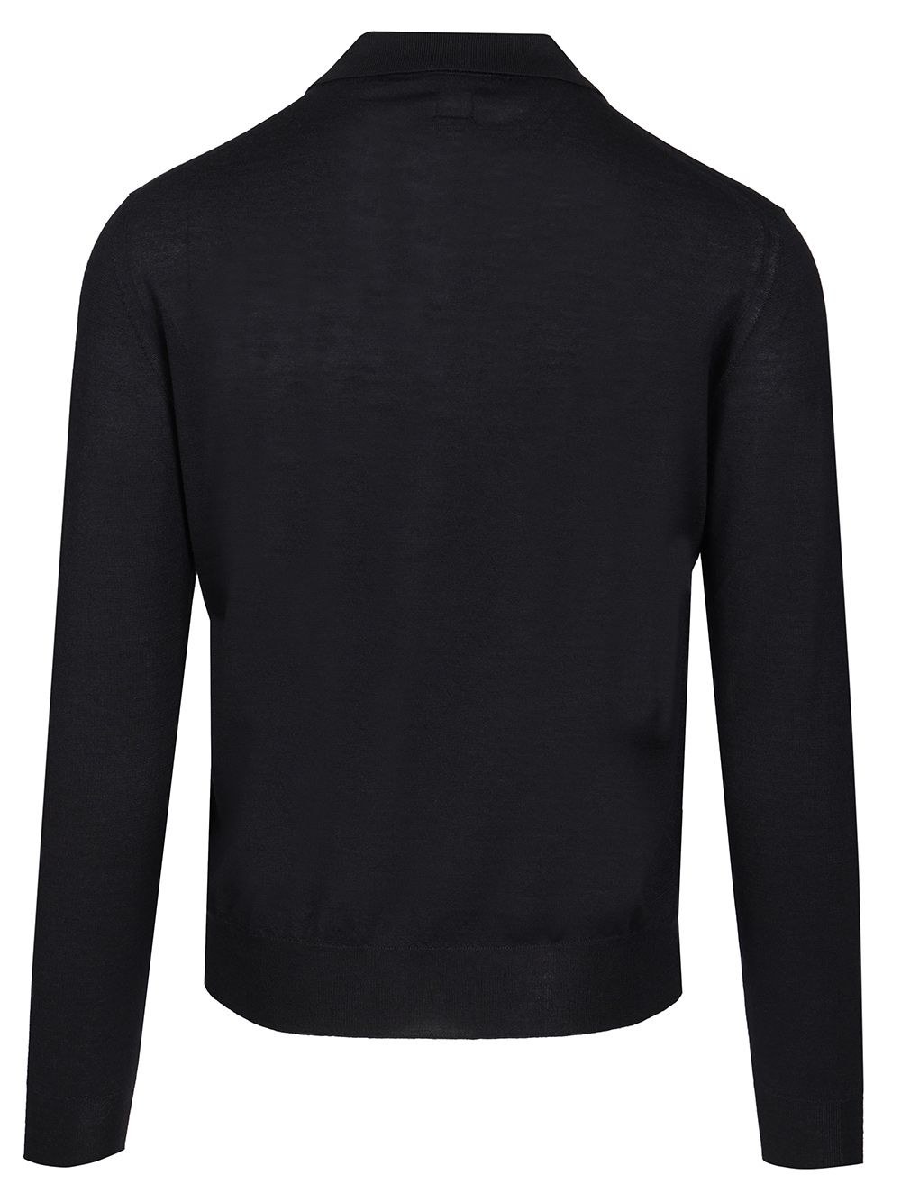 Fedeli Long-Sleeved Polo Shirt Knitwear - Blue | fd9c82dd5611b4aea53126988132f16d03fb63fd