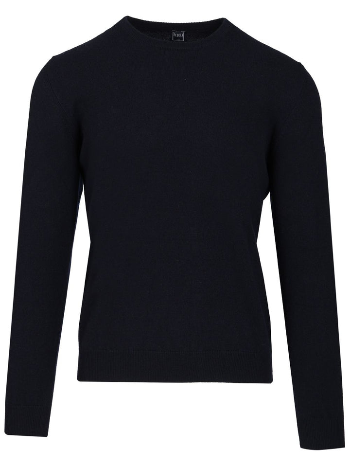 Fedeli Giro Slim 100 Cachemire Knitwear - Blue | e759f1213019234fb2608122e5cddccc9170474a