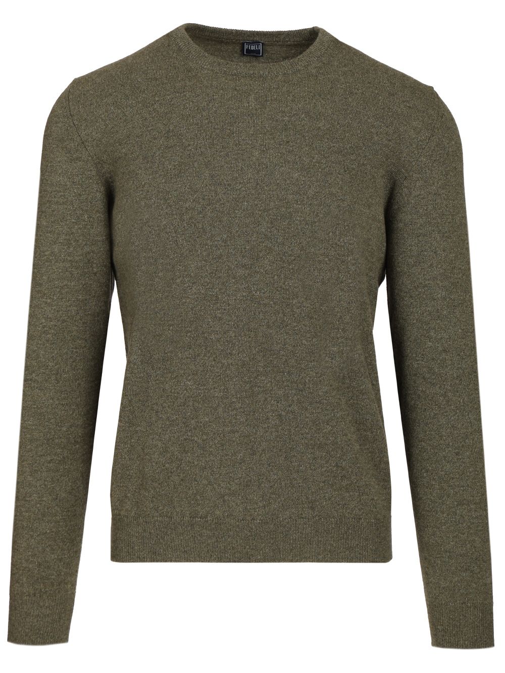 Fedeli Crew Neck Sweater Knitwear - Green | 6d79ea5c1a68a5a16cd60d01ef4aea0b70b39886