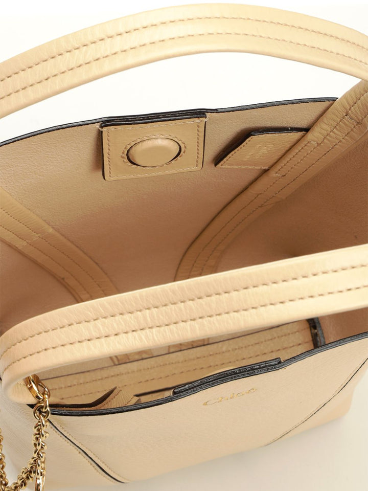 Chloe' S812 - Chloé Spin Shoulder Bags - Beige | 05a12c512119062c28b289b82de0aa54afc30ddb
