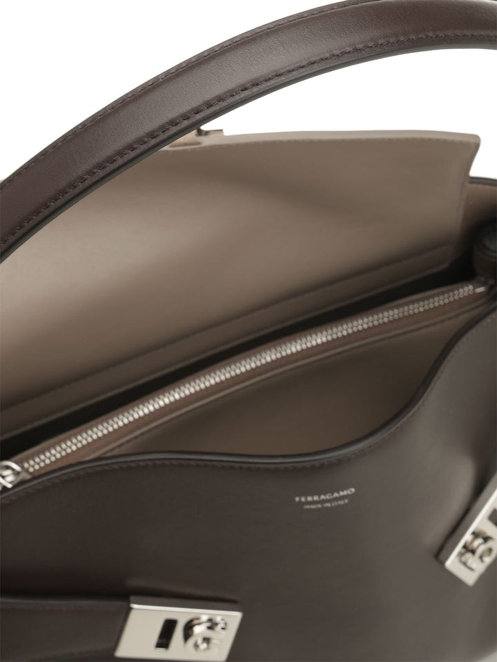 Ferragamo Hug Soft Shoulder Bags - Brown | 70ea35a71234e2ff61d0a176dc56695351e81088