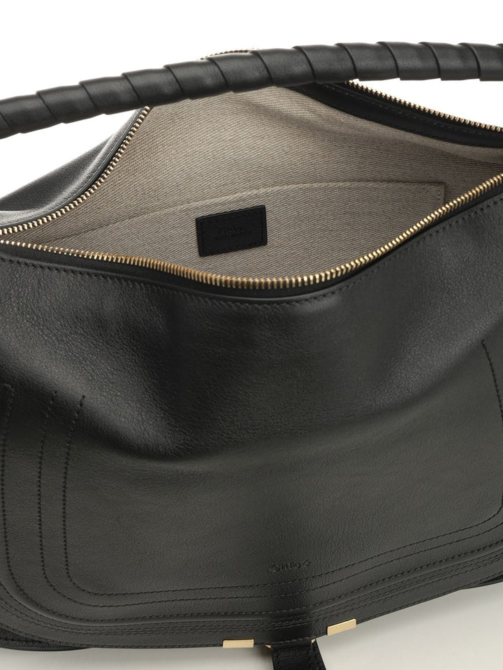 Chloe' S881 - Marcie Shoulder Bags - Black | 4b6d43fe060daba946dfa942f5e59c7e83296b28