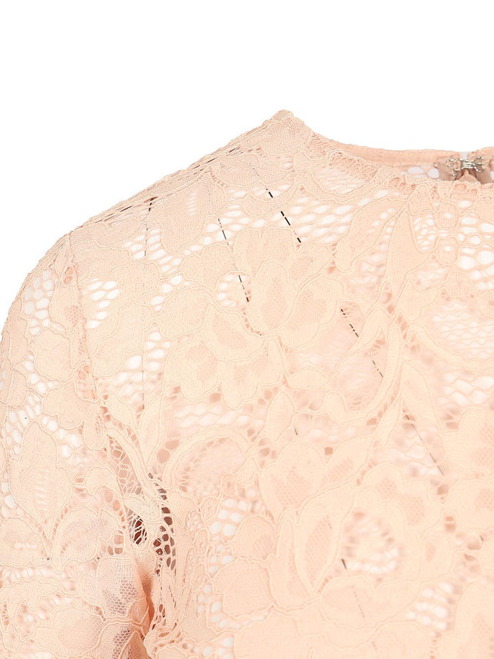 Self-Portrait Beige Bodysuit In Flesh-Colored Lace Tops - Beige | c3bdcedc12a3513d83a59f55402ce38ab4c3b0fe