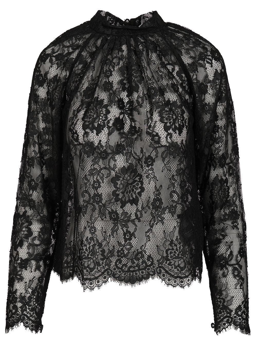 Self-Portrait Lace Blouse Tops - Black | 7f34fadeab5f91c56ef04fba34db67c6aab1b233