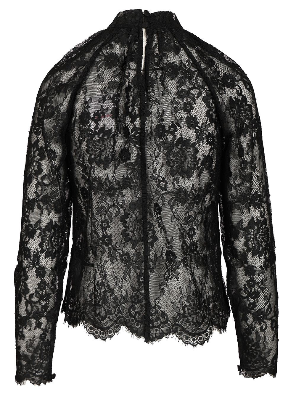 Self-Portrait Lace Blouse Tops - Black | 06b20bdbb6dd4c2ed091c2dbe40c1e0d3b2075f5