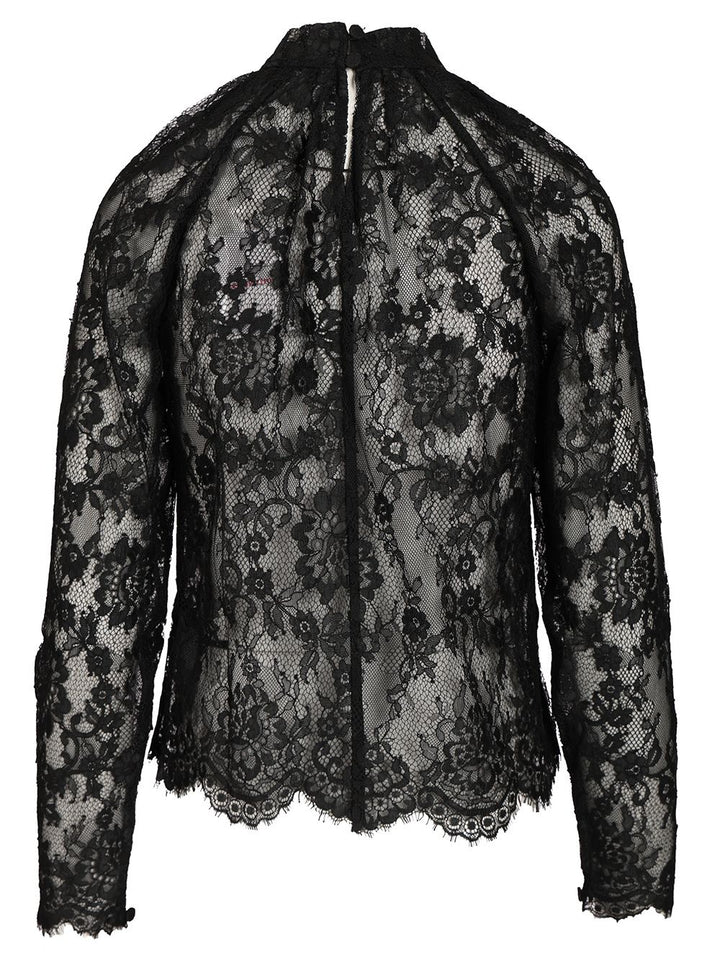 Self-Portrait Lace Blouse Tops - Black | 06b20bdbb6dd4c2ed091c2dbe40c1e0d3b2075f5