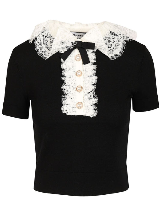 Knitted Top Knitwear Black