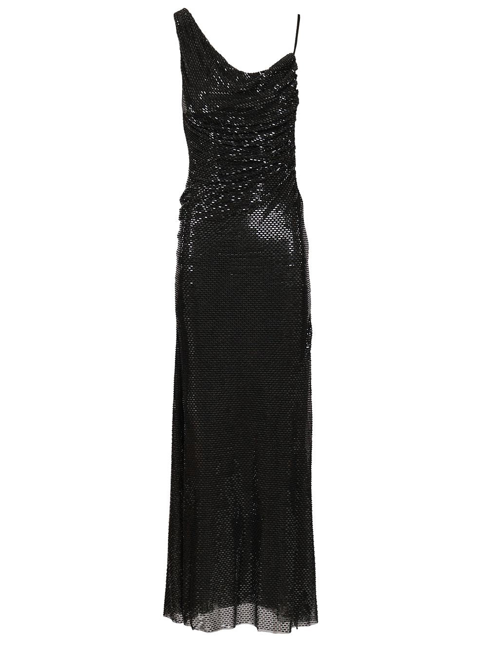 Self-Portrait Draped Dress Dresses - Black | 2c5ebee11fd8c7d112d96086c96289a1031e25eb