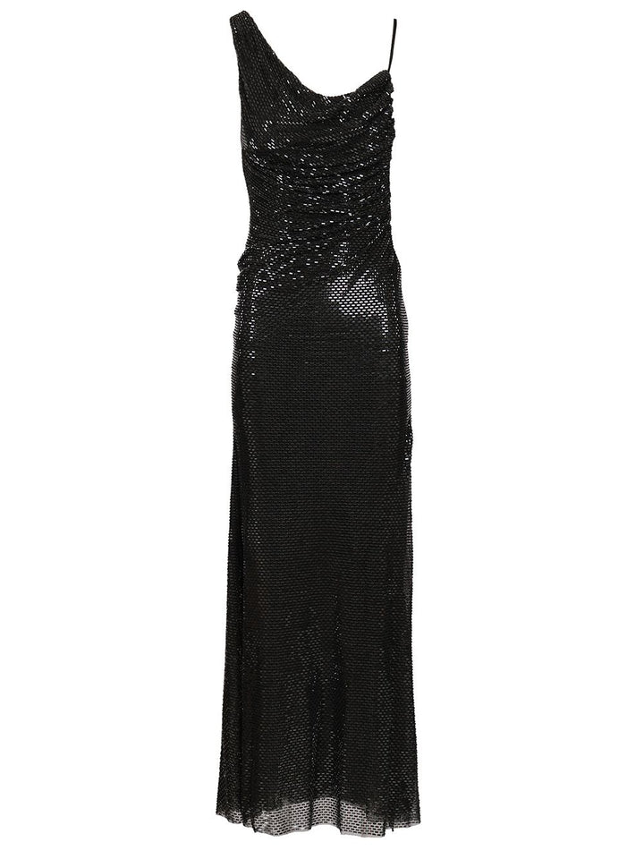 Self-Portrait Draped Dress Dresses - Black | 2c5ebee11fd8c7d112d96086c96289a1031e25eb