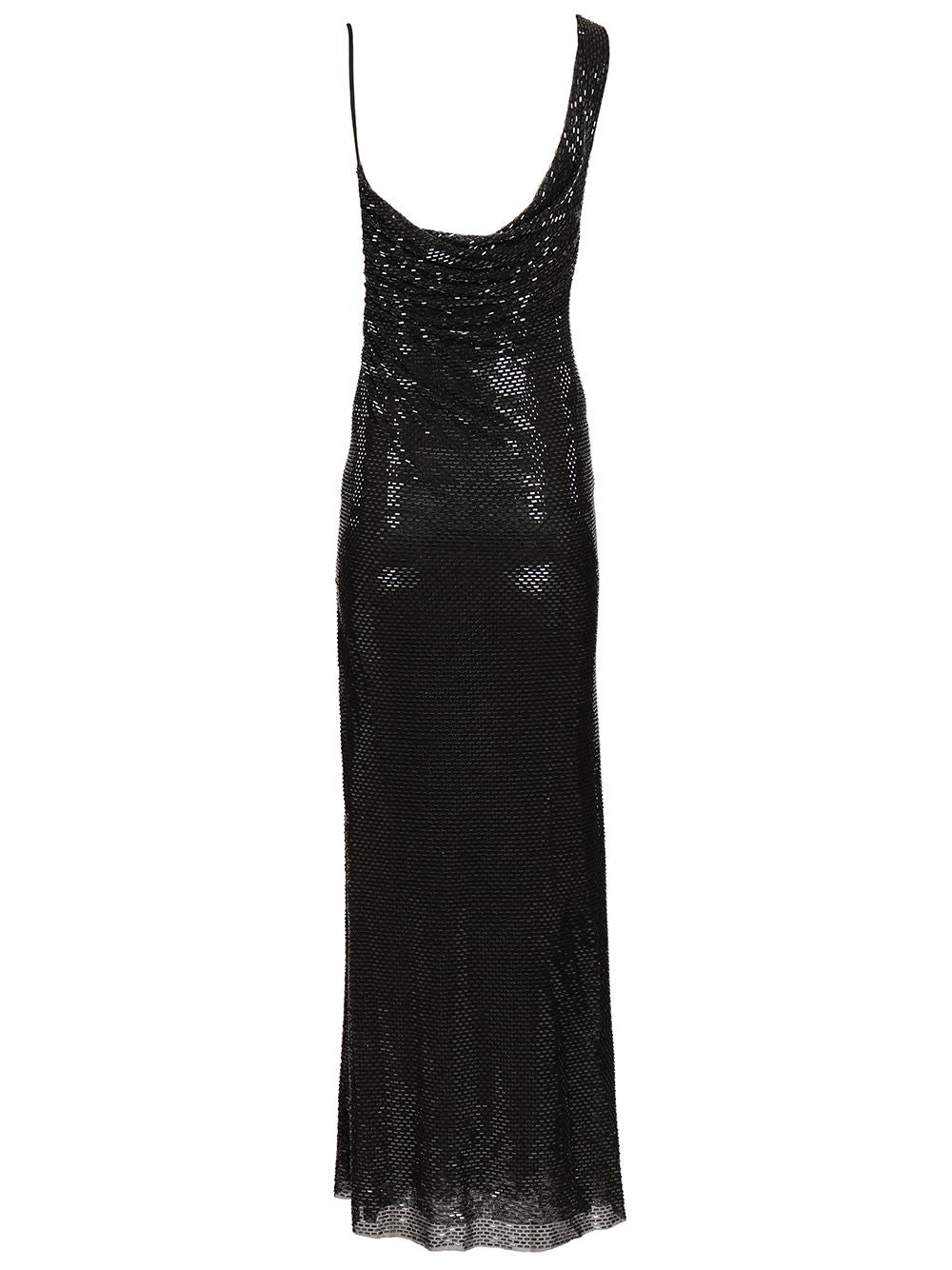 Self-Portrait Draped Dress Dresses - Black | f75de84b193558208cda4092385bf466bf26ce65