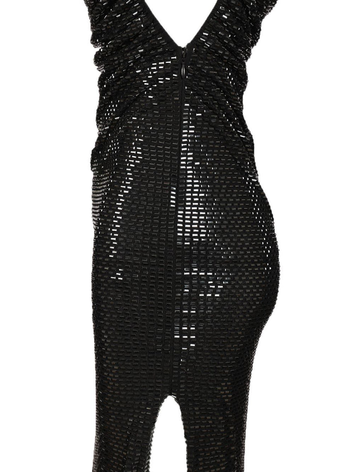 Self-Portrait Draped Dress Dresses - Black | 79b7c147fb496a616b2815f9c5af48b94ca3977c