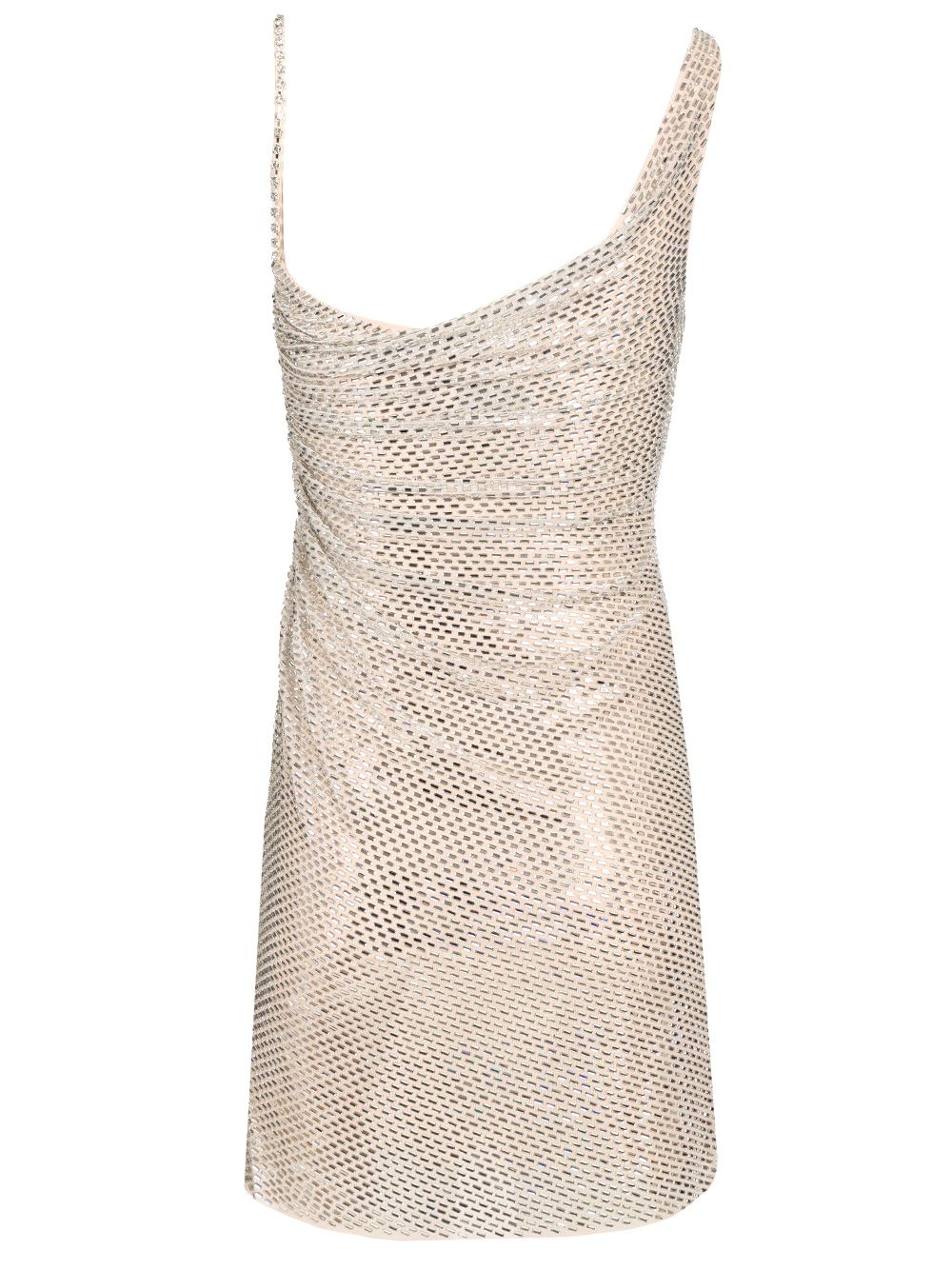 Self-Portrait Draped Mini Dress Dresses - Beige | 661ba0093c0c4fc616c8365beedeef5b714b5eb7
