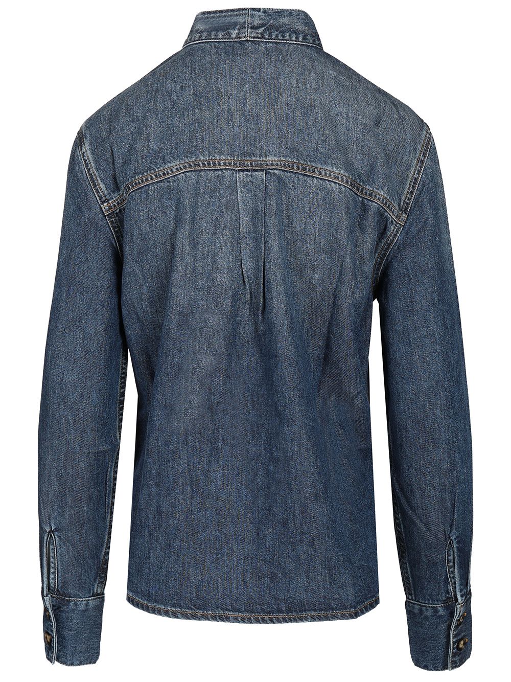 Self-Portrait Shirt With Bow Shirts - Blue | 336ff65e0ca707c409387f6f5f981d3af81ec2bd