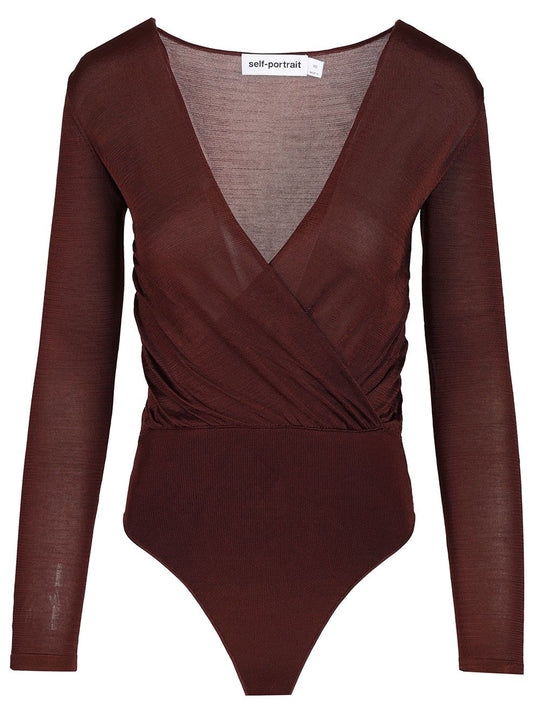Knitted Bodysuit Knitwear Brown