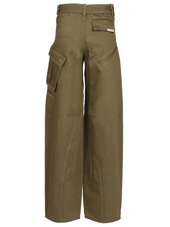 Self-Portrait Cargo Jeans - Green | 65dfa904aa85adf2809c769f6906b71a229aafe9