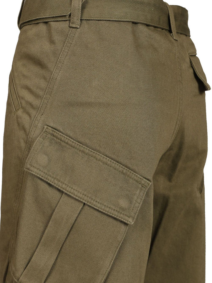 Self-Portrait Cargo Jeans - Green | bf4238f3b65ffee4ceea837336f2d4f26ed93eb2