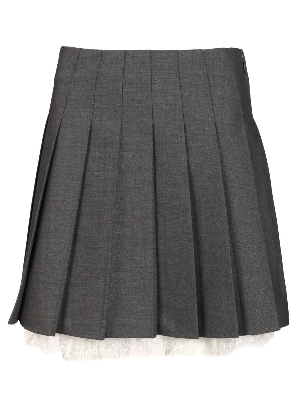Self-Portrait Pleated Miniskirt Skirts - Grey | c3ef2b1f641ee414fbe6d37e193da2d62c470a12