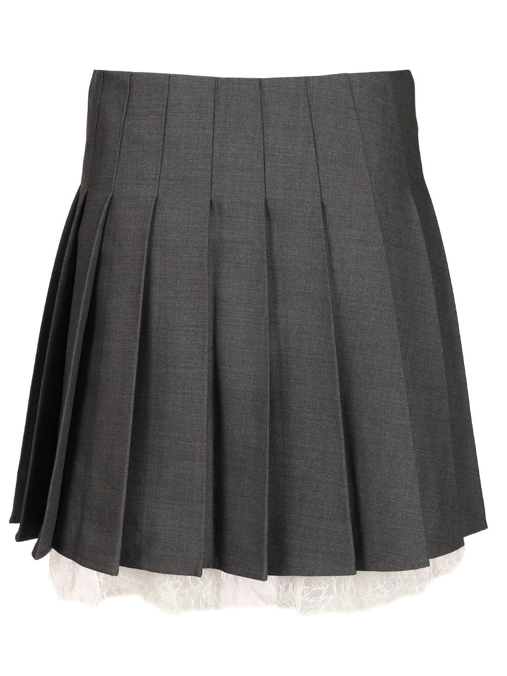 Self-Portrait Pleated Miniskirt Skirts - Grey | c19c61be1d55b69fc74f942491b7ab3948398248