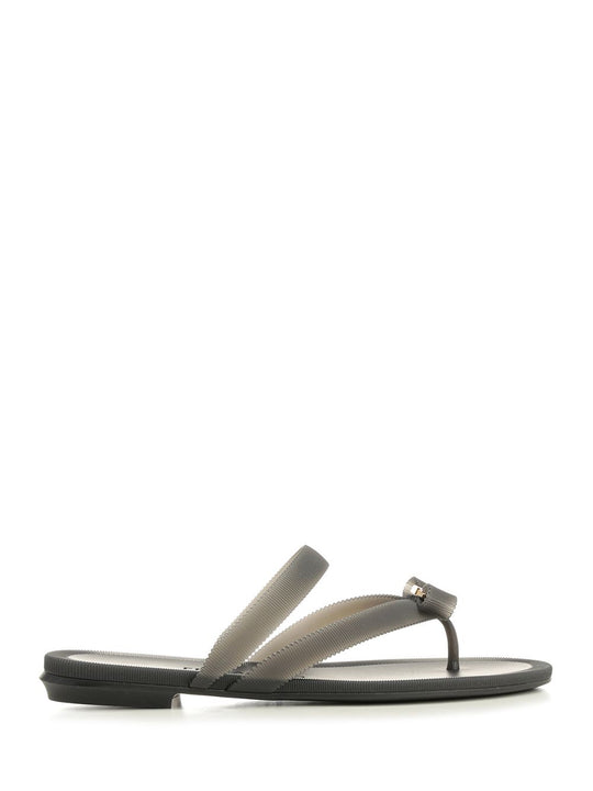 Vara Flip-Flops With Jelly Bow Sandals Black