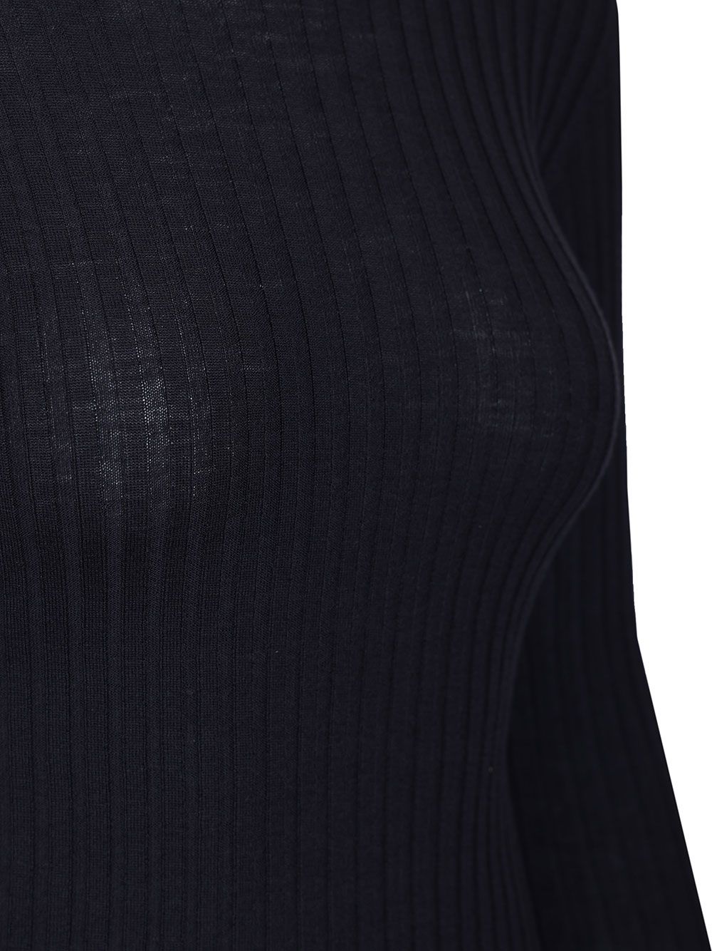 Balenciaga Ribbed Knit Sweater Knitwear - Blue | 5e3ff6b787311cb63bb30477cfb7e88f017a7c92
