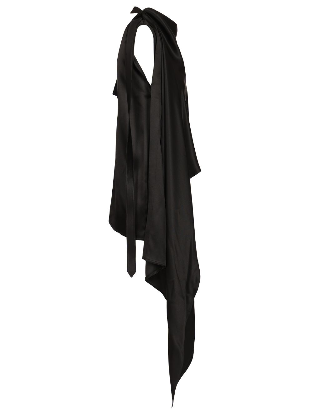 Bottega Veneta Silk Satin Top Tops - Black | 37643a898627a86b66246fd0e779d7b6ca824aac