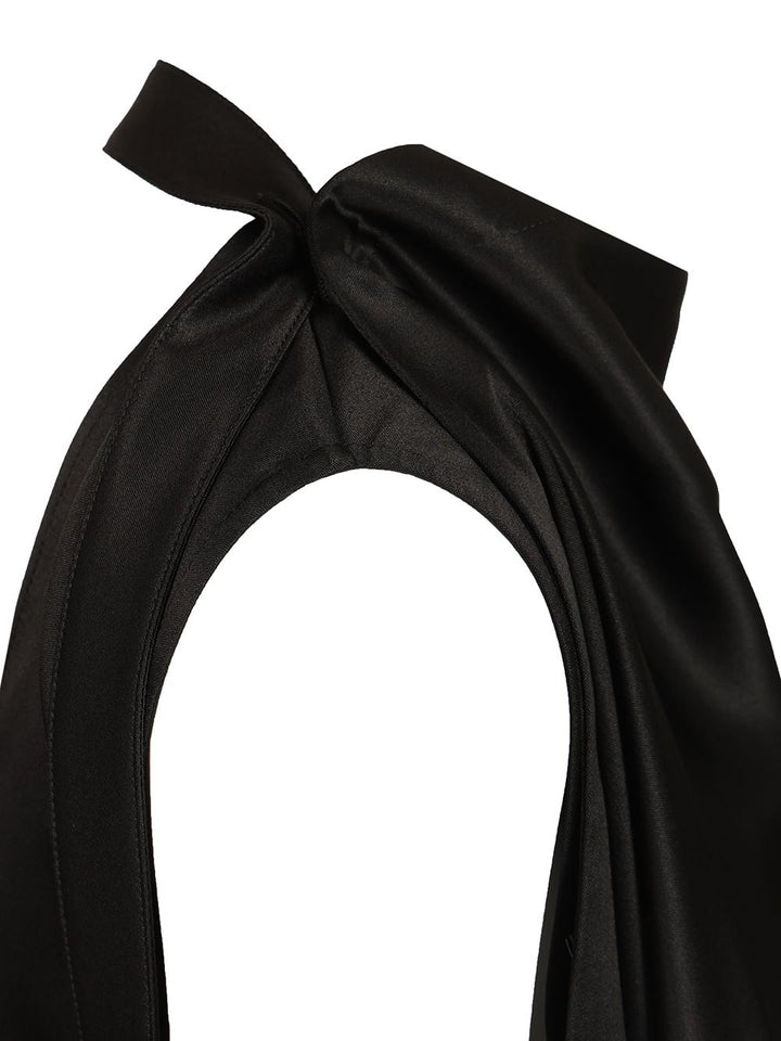 Bottega Veneta Silk Satin Top Tops - Black | d54aaef8880ad075d00d654e7c293432269b3916