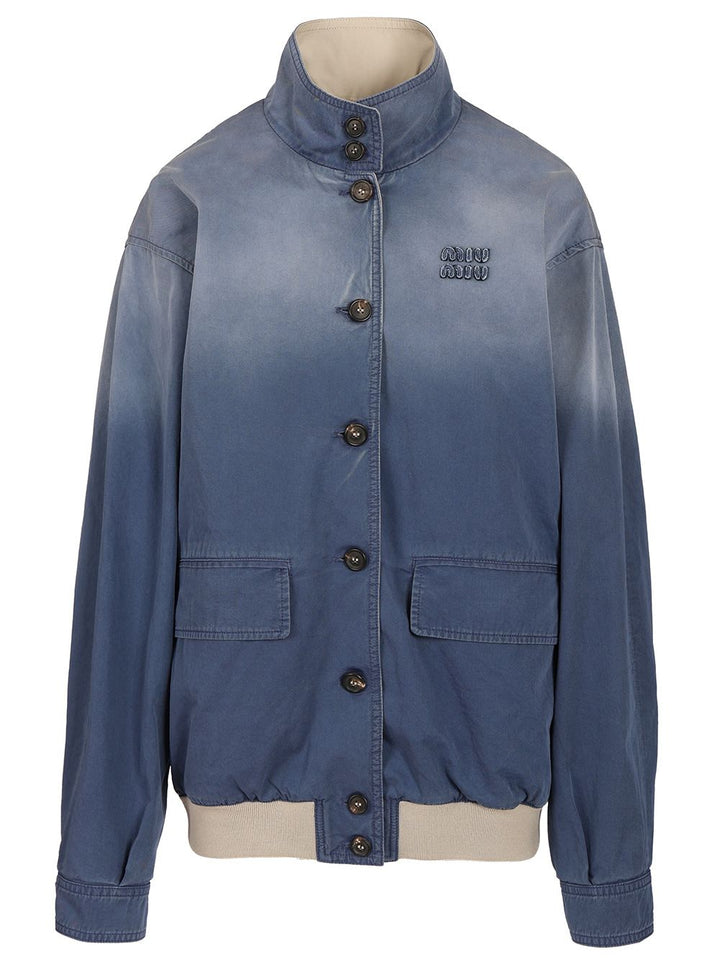 Miu Miu Washed Jacket Jackets - Multicolor | ffb80fee692a58d10a408b6b547ac5a35c271116