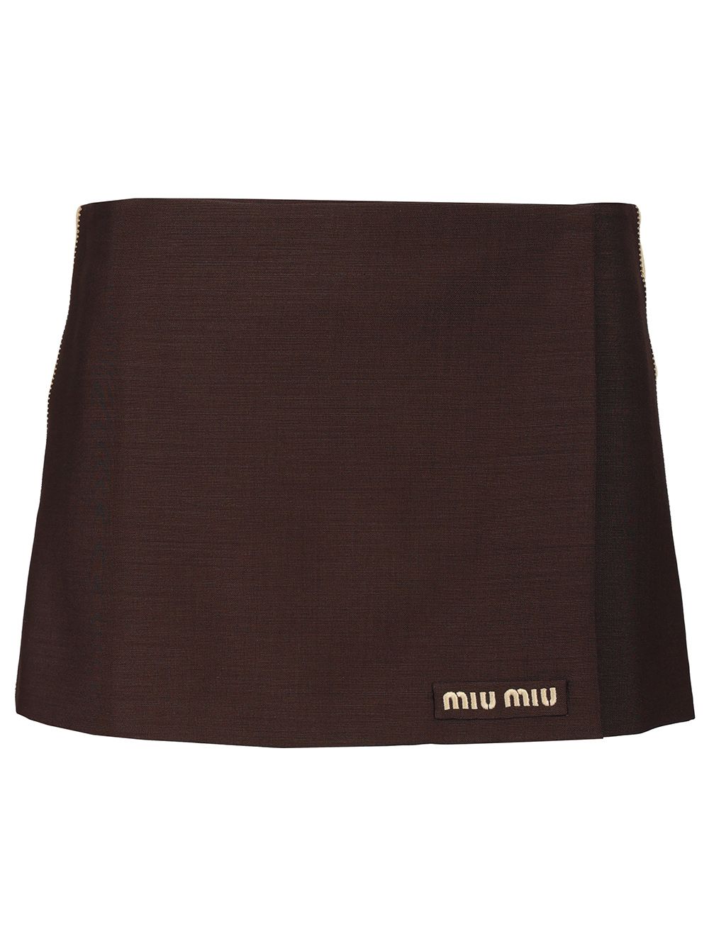 Miu Miu Sports Miniskirt Skirts - Brown | 2192981d2104dfe2717b8b9e1b3a2f1ef8d833b3