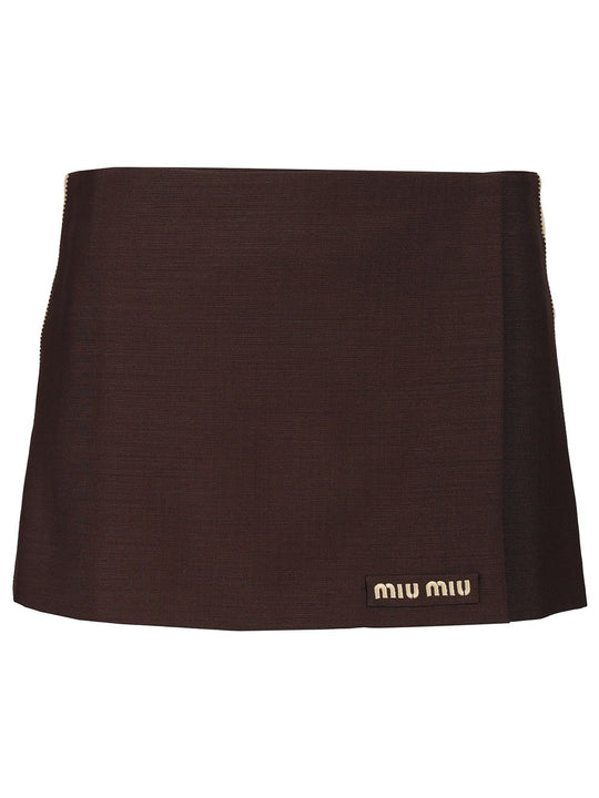 Sports Miniskirt Skirts Brown