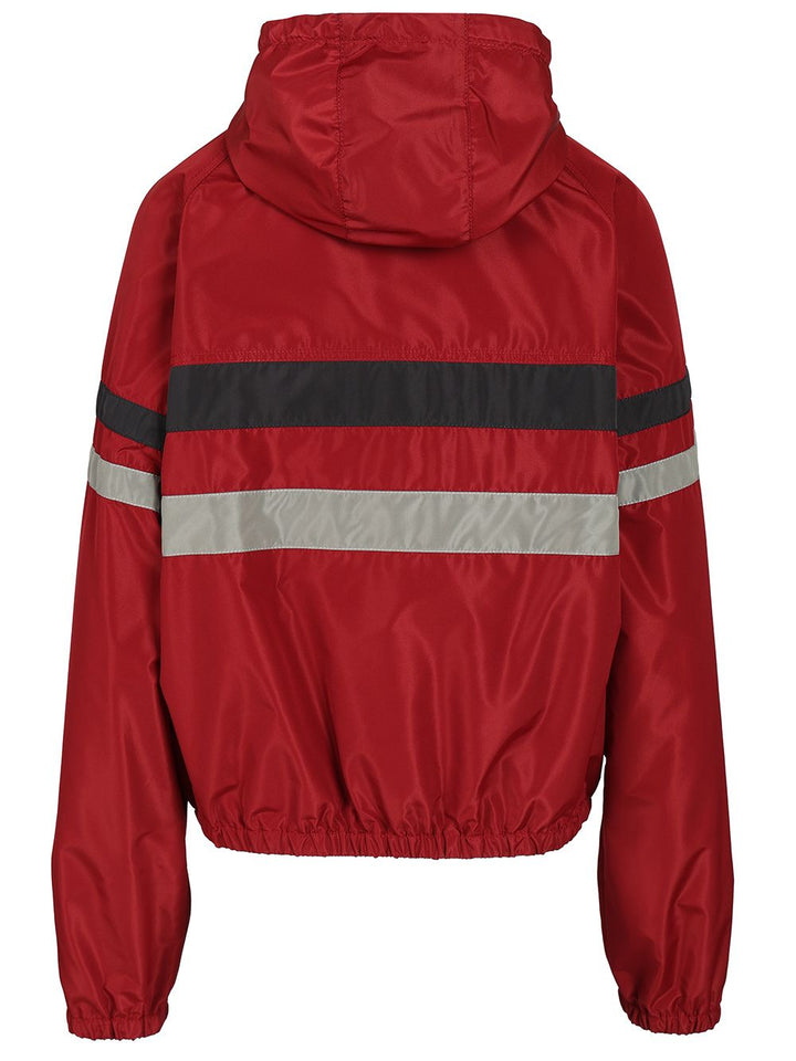 Miu Miu Blouson In Technical Canvas Jackets - Red | 0178082762e3864bbcfdec336e8a4b6b266cf3e6