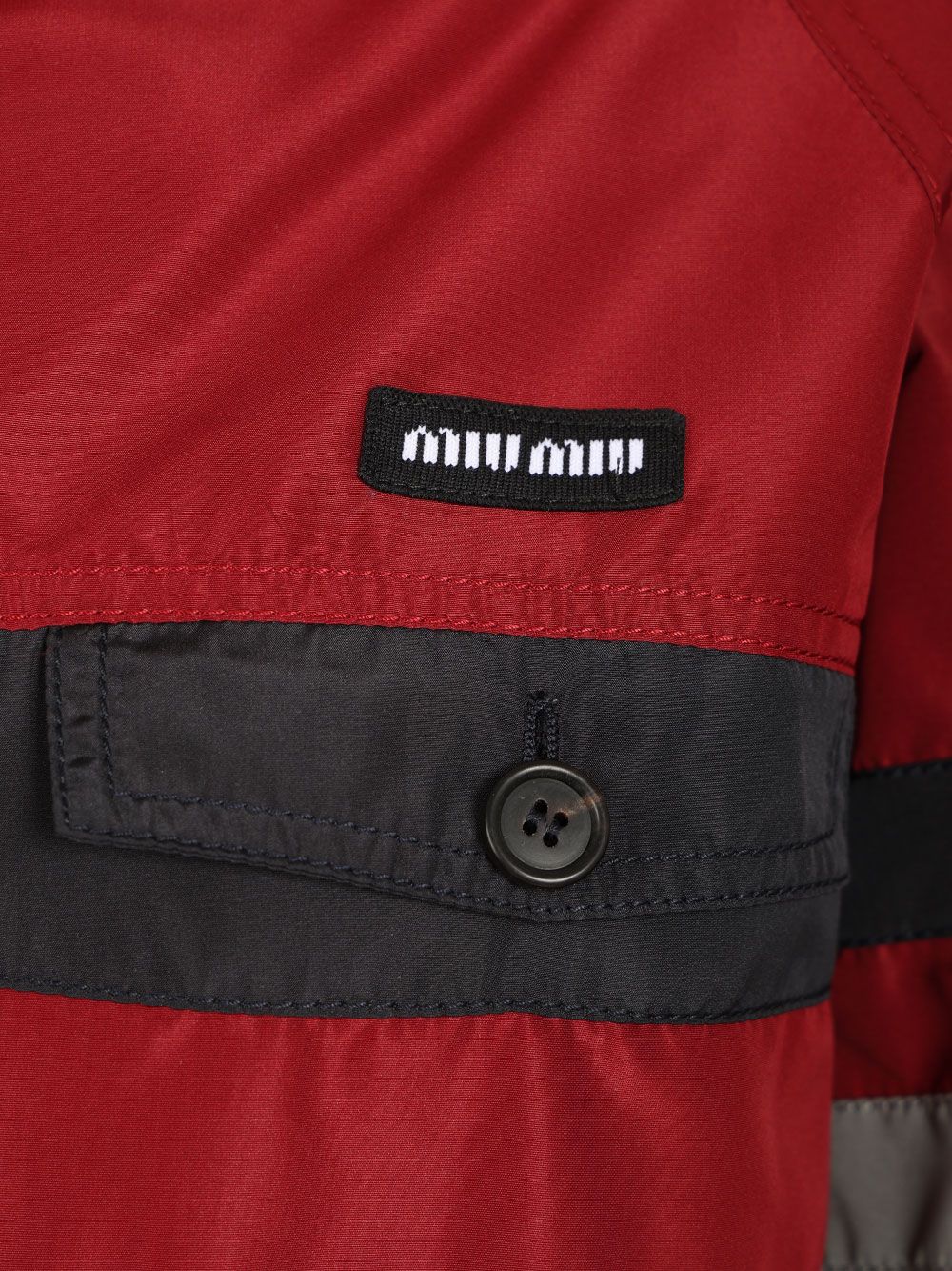 Miu Miu Blouson In Technical Canvas Jackets - Red | b7e597c7ee55735556d313e271730ea150ec1228