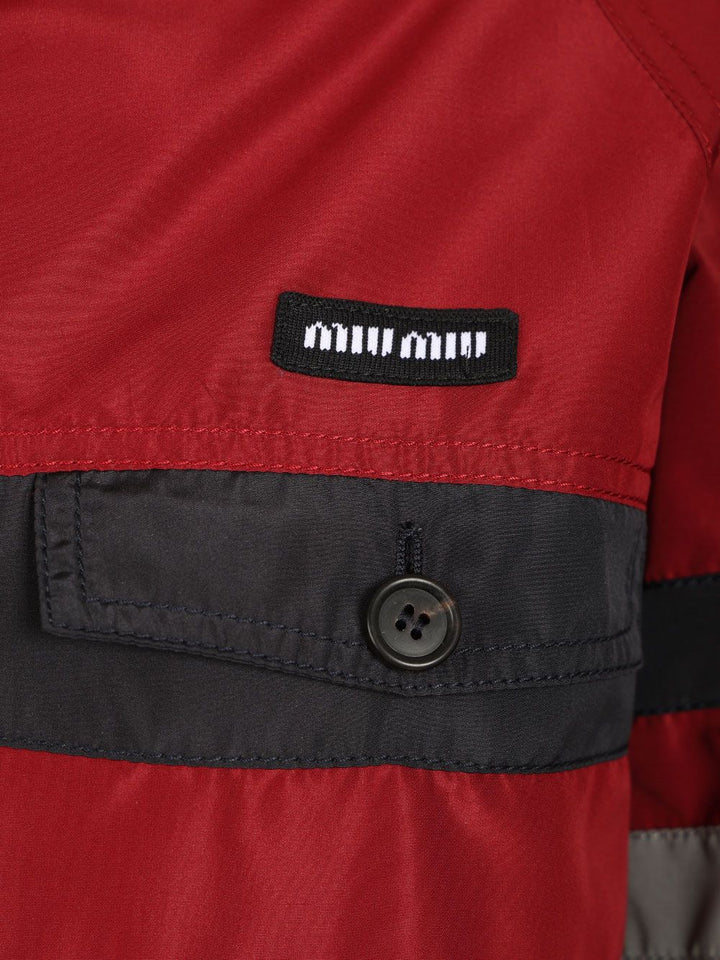 Miu Miu Blouson In Technical Canvas Jackets - Red | b7e597c7ee55735556d313e271730ea150ec1228