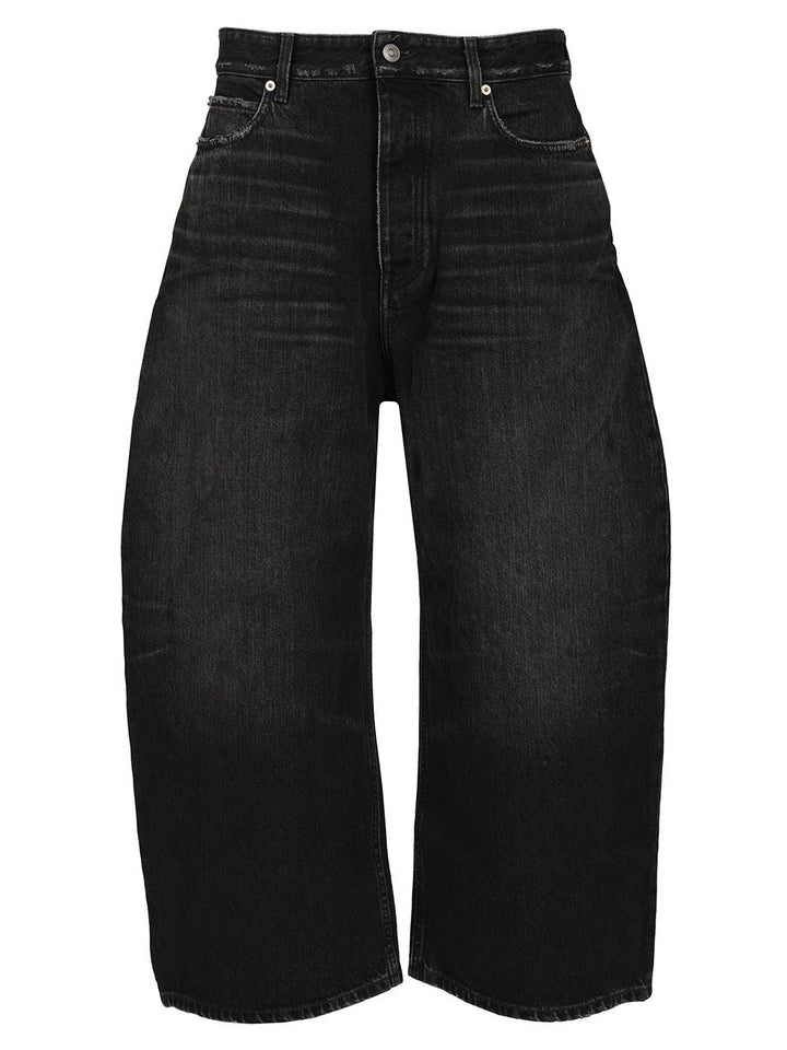 Balenciaga Curved-Leg Jeans - Black | 5ebd0cffa6ee99ced8ed9f8d2e4fc4e98eb88578