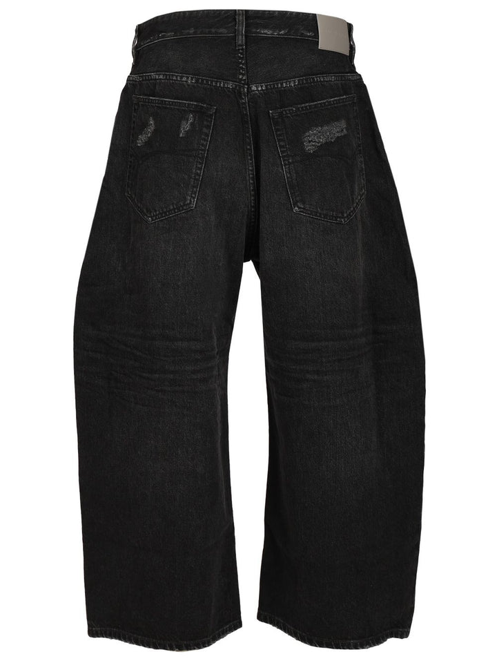 Balenciaga Curved-Leg Jeans - Black | ddf3c8e19b009cce07eeefc723e946b6d4c700c5